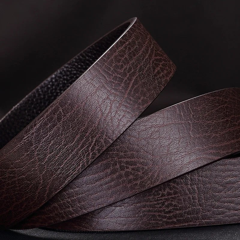 Modern Geometric Buckle Dress Belt