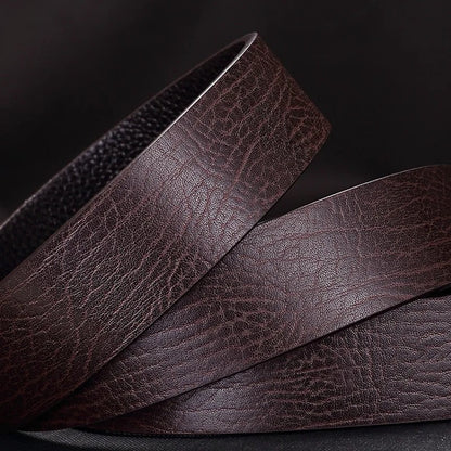 Modern Geometric Buckle Dress Belt