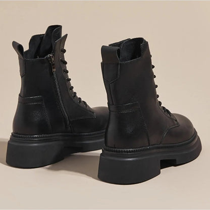 Navine Chunky Lace-Up Ankle Boots