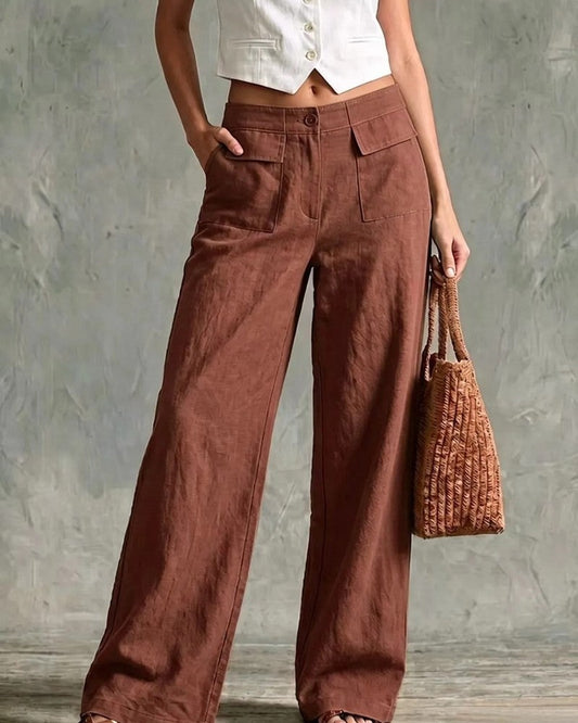 Ravani Relaxed Wide-Leg Linen Pants