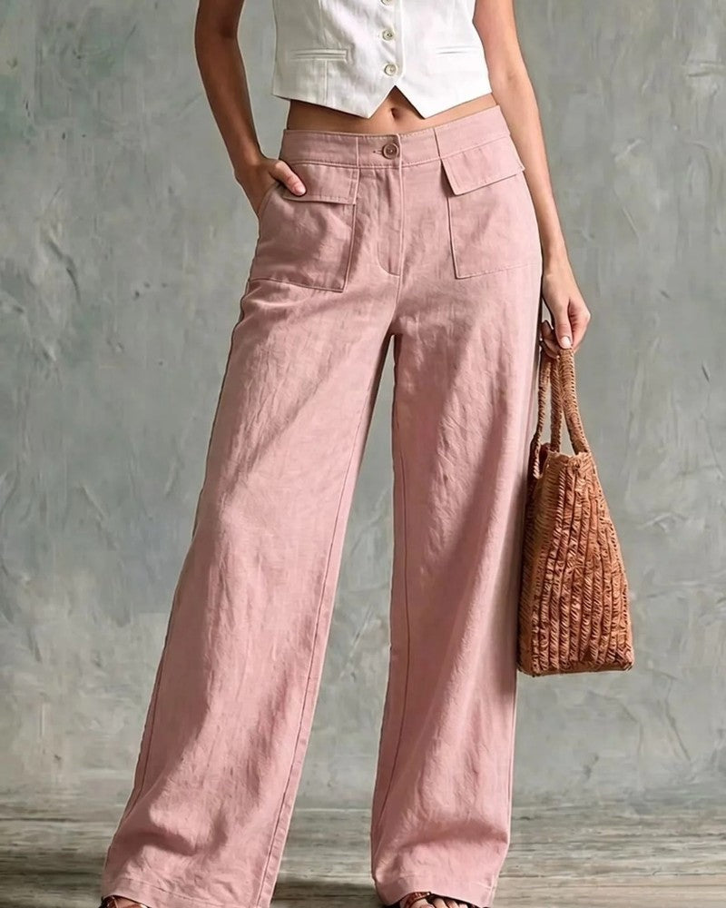 Ravani Relaxed Wide-Leg Linen Pants