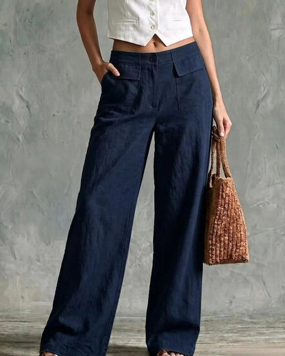 Ravani Relaxed Wide-Leg Linen Pants