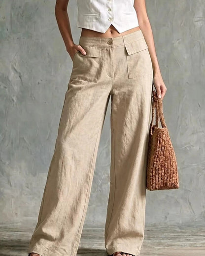 Ravani Relaxed Wide-Leg Linen Pants