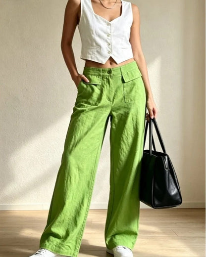 Ravani Relaxed Wide-Leg Linen Pants