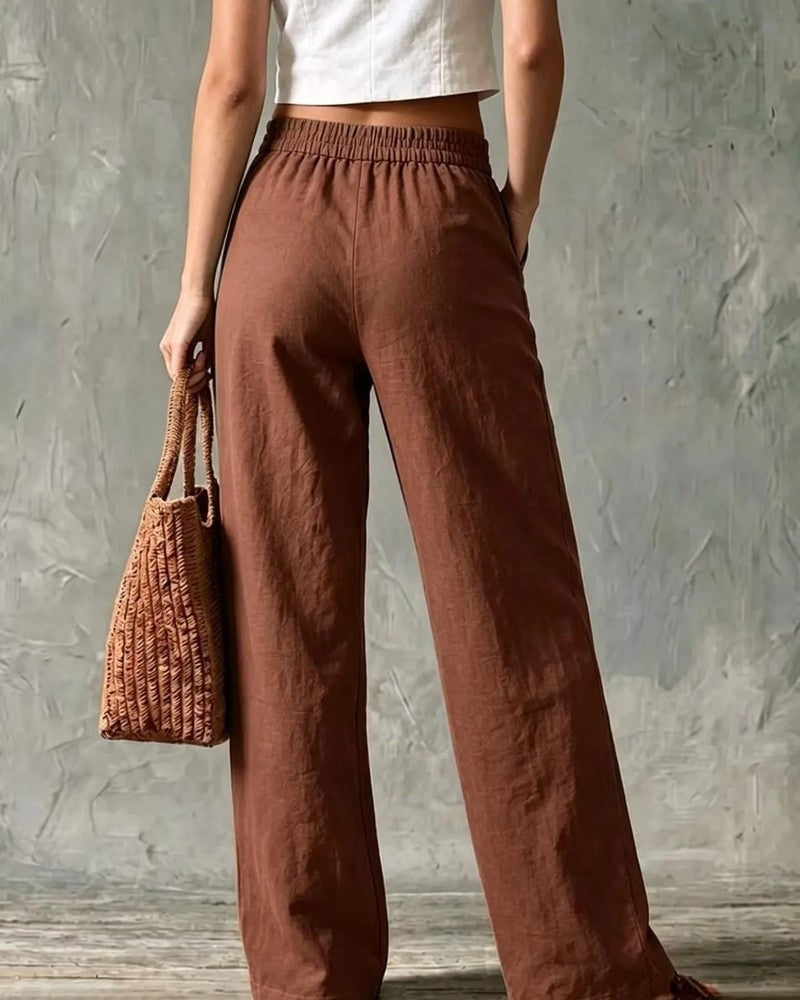 Ravani Relaxed Wide-Leg Linen Pants