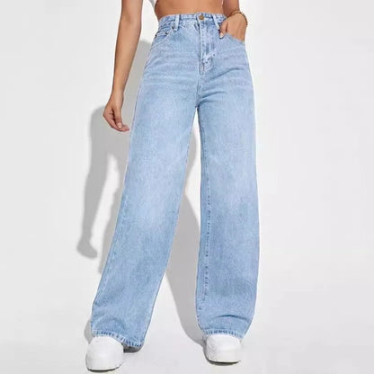 Ravelle Relaxed High-Rise Wide-Leg Jeans