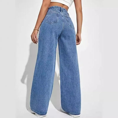 Ravelle Relaxed High-Rise Wide-Leg Jeans