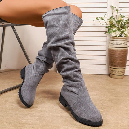 Renelle Slouchy Flat Knee High Boots