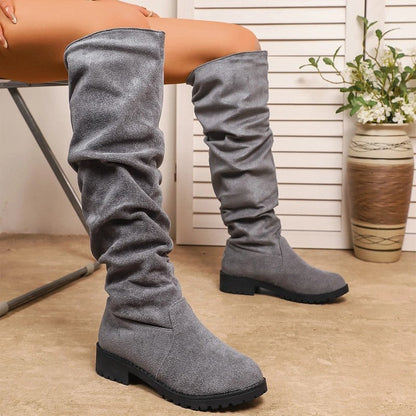 Renelle Slouchy Flat Knee High Boots