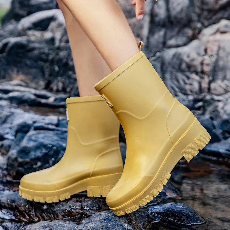 Rivona Chunky Sole Waterproof Rain Boots