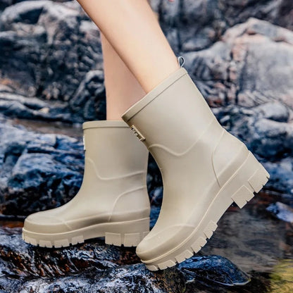 Rivona Chunky Sole Waterproof Rain Boots