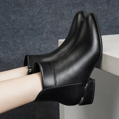 Rovella Angular Heel Ankle Boots