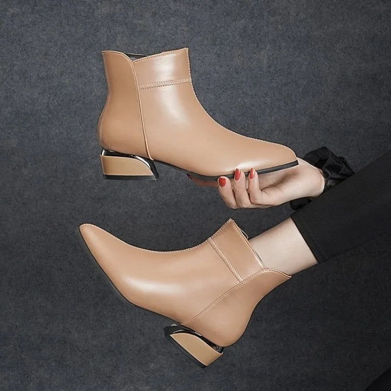 Rovella Angular Heel Ankle Boots