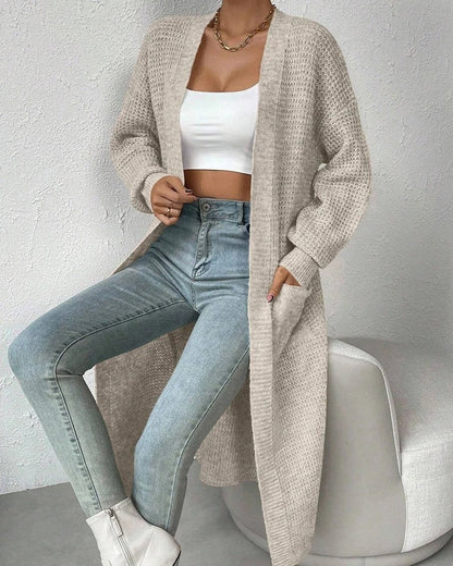 Ruvino Textured Knit Long Cardigan