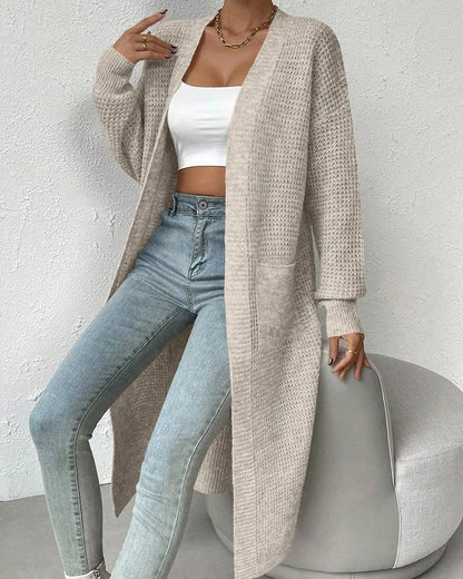 Ruvino Textured Knit Long Cardigan