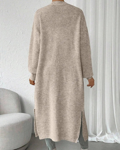 Ruvino Textured Knit Long Cardigan