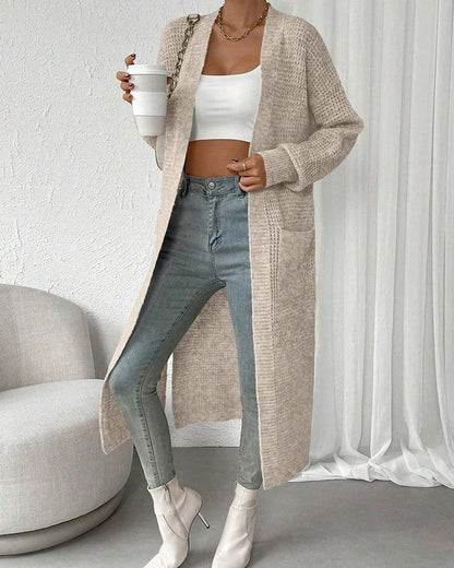Ruvino Textured Knit Long Cardigan
