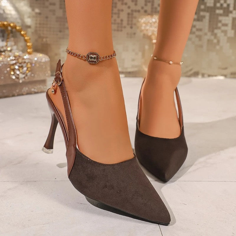 Selvaya Slingback Stiletto Pointed Heels