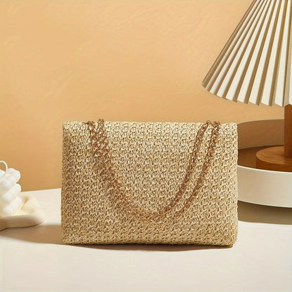 Serelle Woven Chain Crossbody Bag