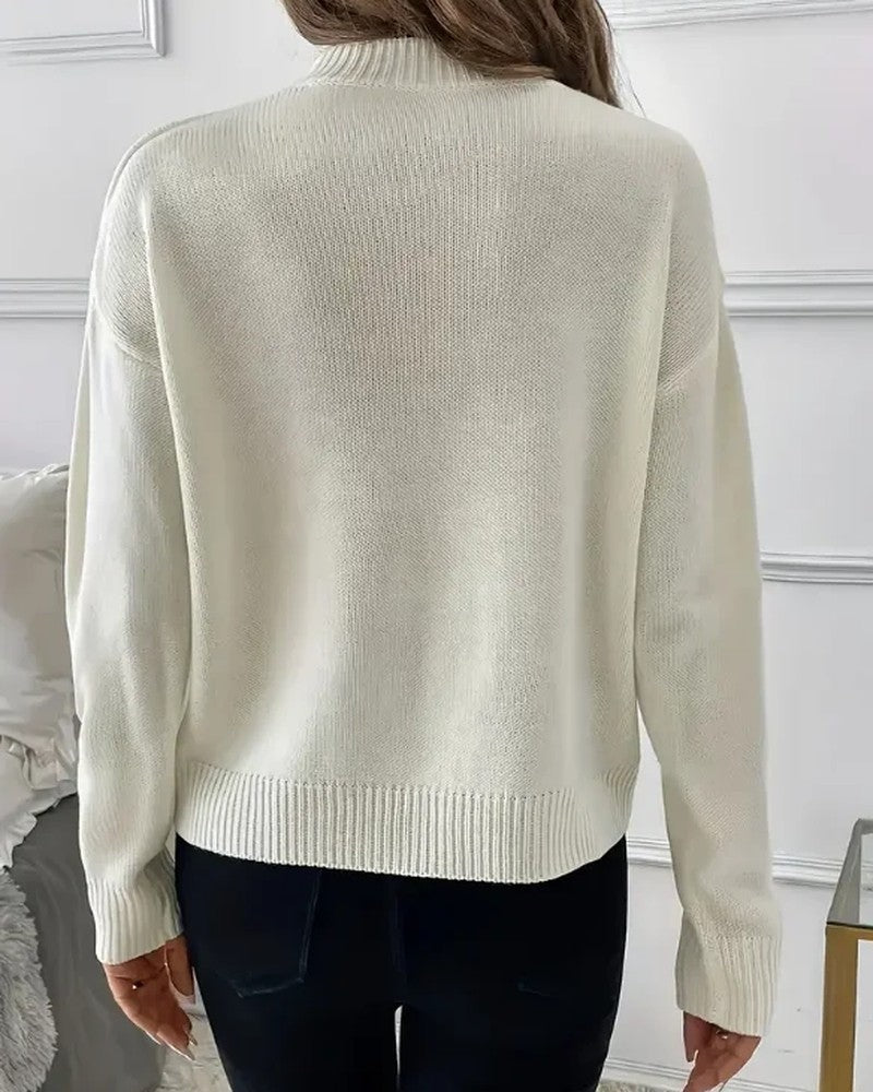 Serina Relaxed Knit Bow Sweater