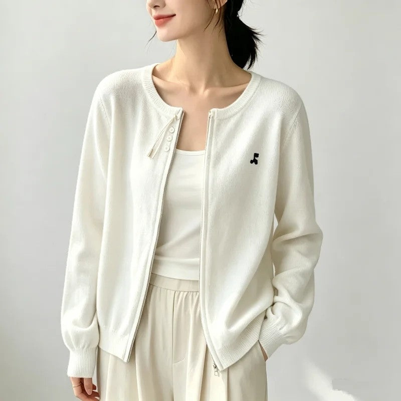 Soraya Relaxed Zip Knit Cardigan