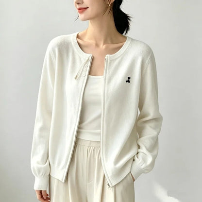 Soraya Relaxed Zip Knit Cardigan