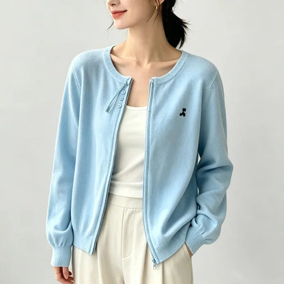 Soraya Relaxed Zip Knit Cardigan