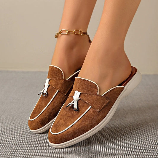 Sorelle Relaxed Bow Slip-On Loafers