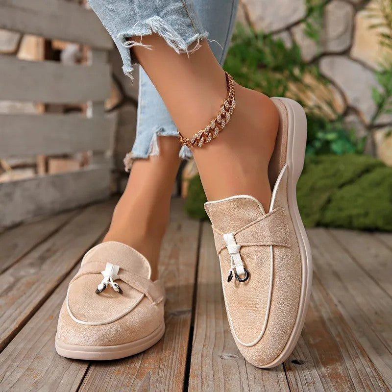 Sorelle Relaxed Bow Slip-On Loafers