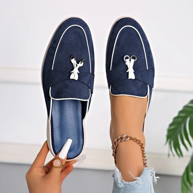 Sorelle Relaxed Bow Slip-On Loafers