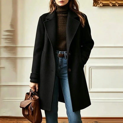 Vesari Plaid Wool Blend Overcoat