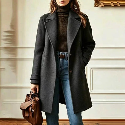 Vesari Plaid Wool Blend Overcoat