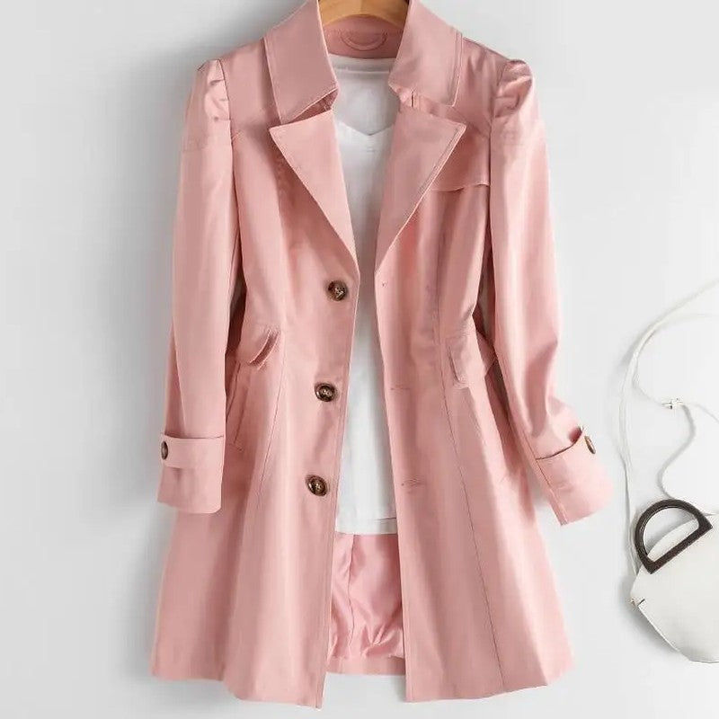Vionda Relaxed Button-Up Long Blazer