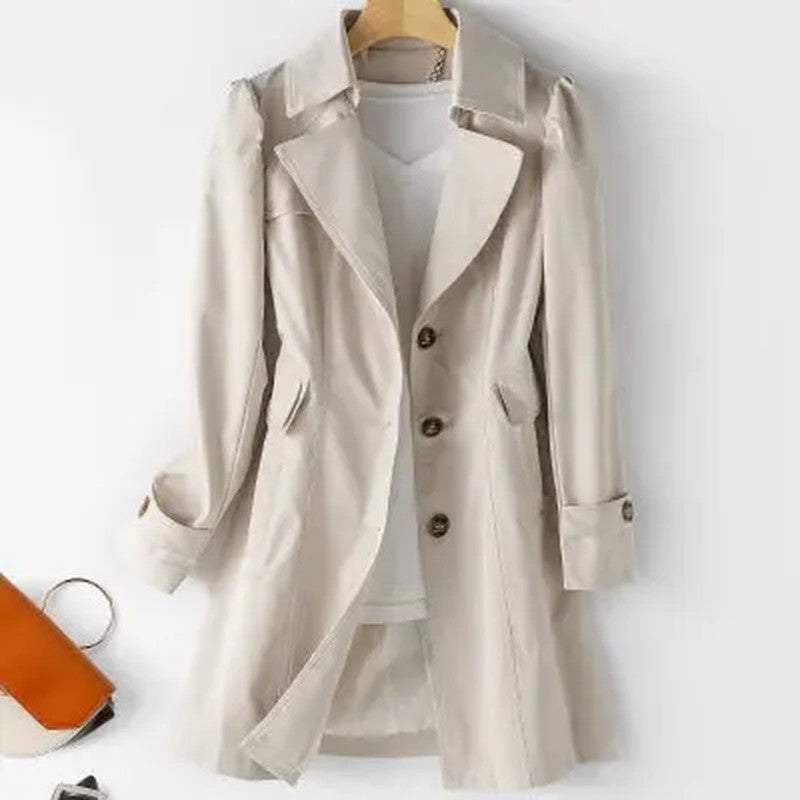Vionda Relaxed Button-Up Long Blazer