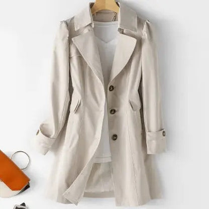 Vionda Relaxed Button-Up Long Blazer