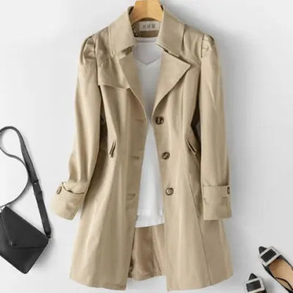 Vionda Relaxed Button-Up Long Blazer