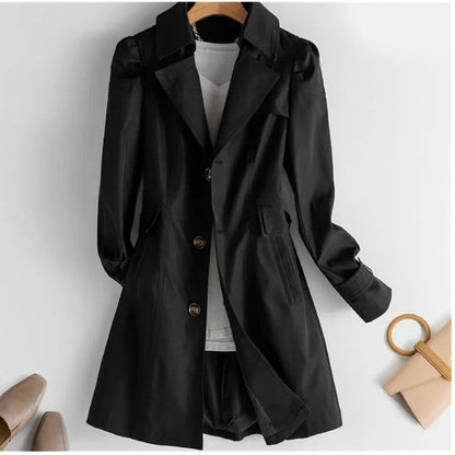 Vionda Relaxed Button-Up Long Blazer