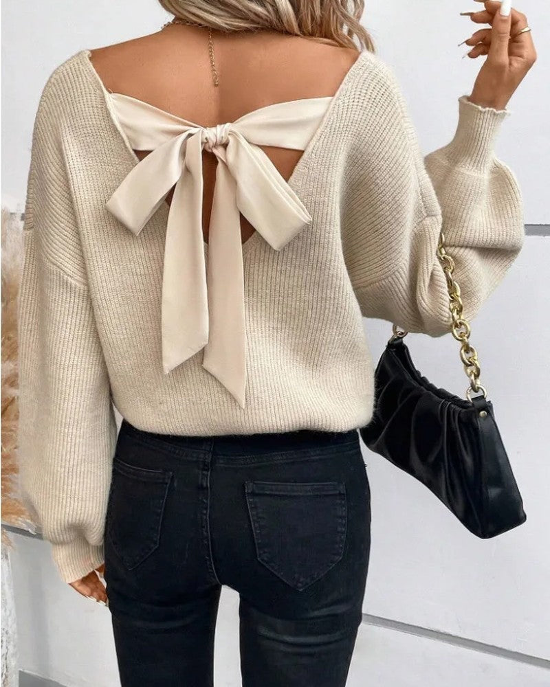 Vionelle Relaxed Ribbed Knit Sweater